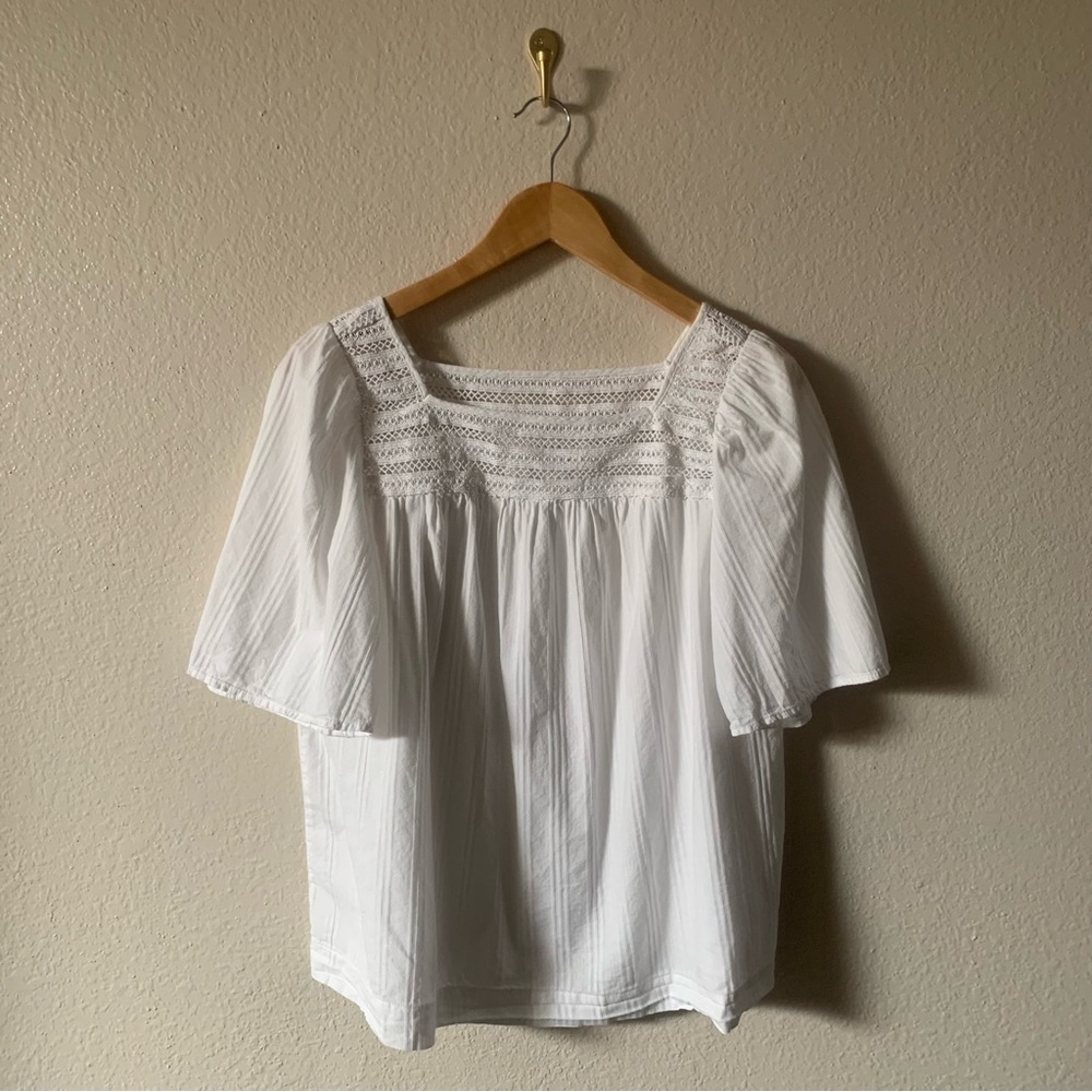 Gap White Eyelet Top